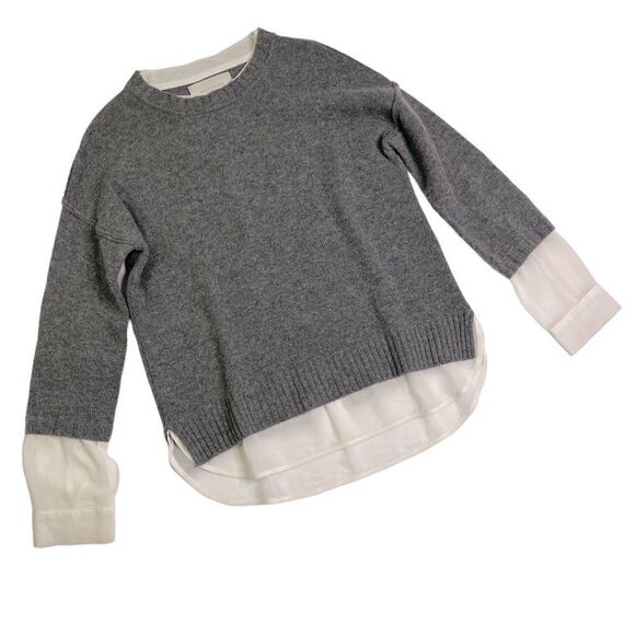 Brochu Walker Cashmere Blend Sweater with Shirt - Picture 1 of 6